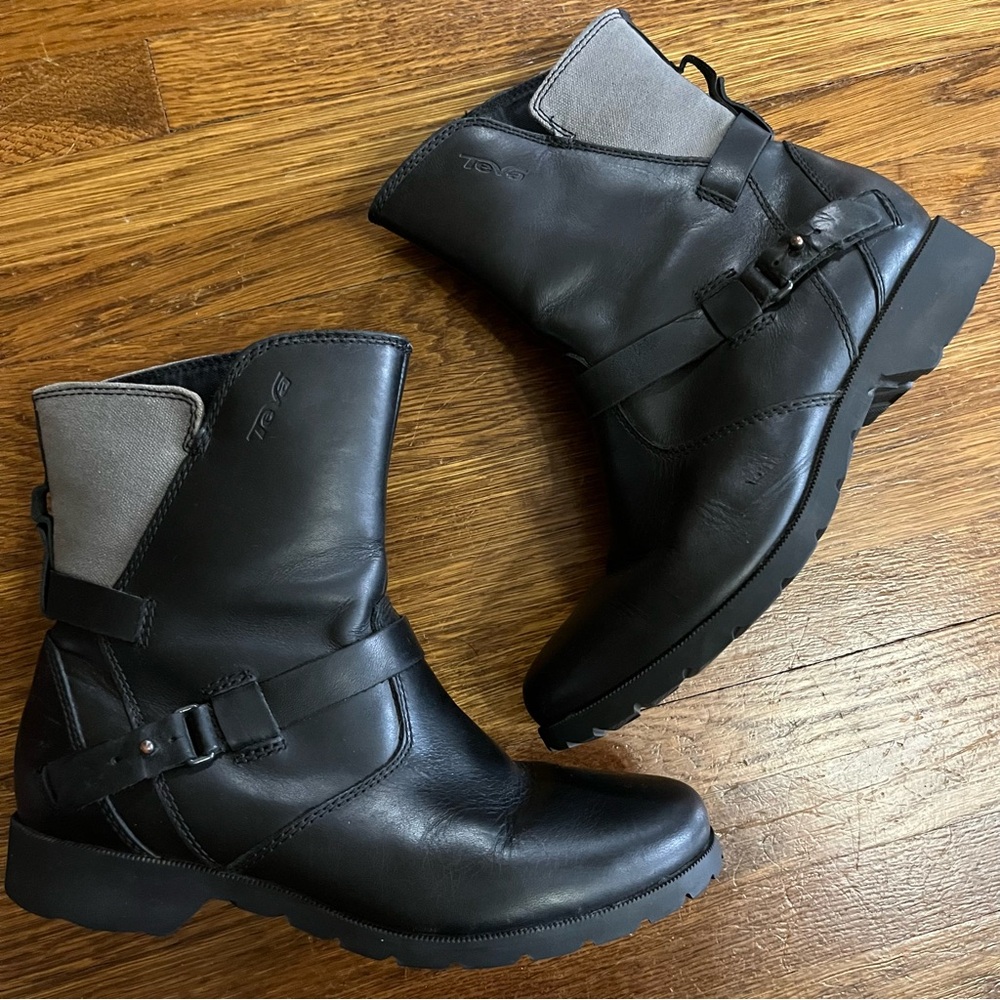 Teva de la vina ankle boots women’s leather 6.5